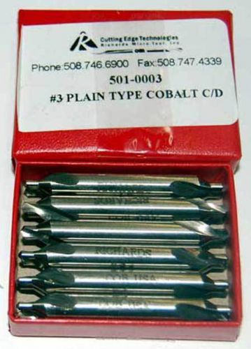 12 Pc. Richard #3 (7/64&#034; Drill Dia) M42-8% Cobalt Combined Drill &amp; Countersinks