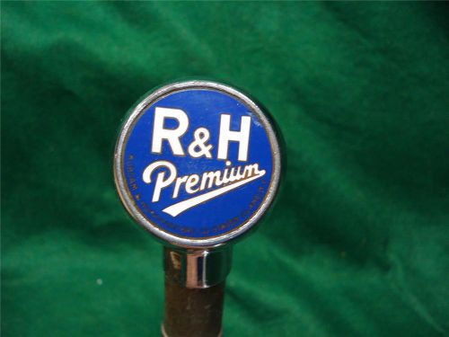 R &amp; H PREMUIM VTG CHROME PLATED FAUCET SPOUT EXTENSION  BEER TAP BLUE