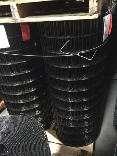 2x4&#034; 10.5 Gauge  48&#034;x100&#039;  Black PVC Coated Galvanized Welded Wire Mesh Rolls