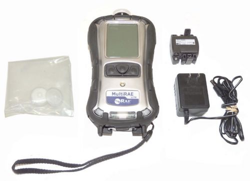 Rae multirae-lite gas monitor pgm-6208 &amp; sensor h2s lel co oxy charger for sale