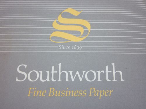 Vintage Southworth Fine Business Paper legal size white stationery paper 8.5x14&#034;