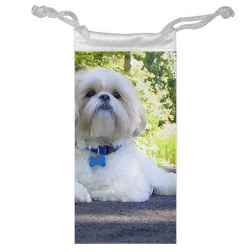Shih Tzu Cute Dogs Jewelry Bag or Glasses Cellphone Money for Gifts size 3&#034; x 6&#034;