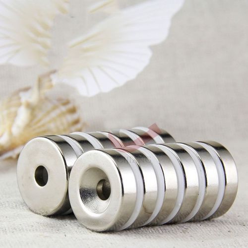 20pcs Strong Round Ring Magnets 20mm x 4mm Hole 5mm N50  Rare Earth Neodymium