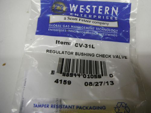 western enterprises regulator bushing check valve cv-31l