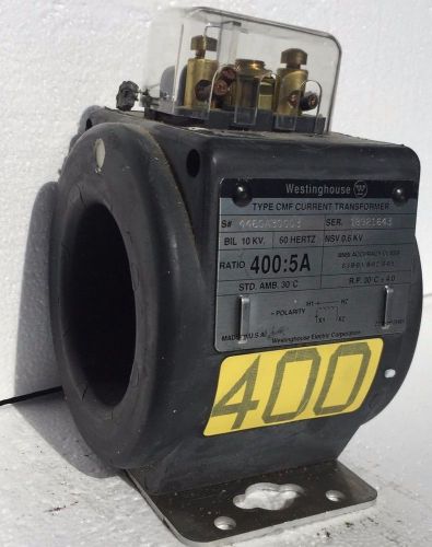Westinghouse current transformer type cmf 400:5a for sale