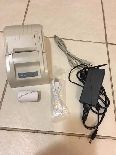Thermal Printer DC 12V Desktop 58MM USB Label Receipt Thermal Printer White
