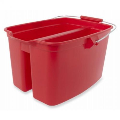 19qt red double bucket rubbermaid mop buckets and wringers 1887094 086876222098 for sale