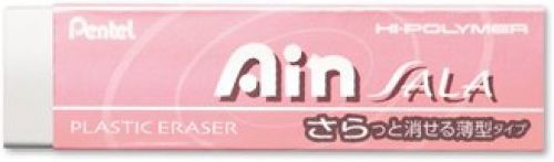 Pentel Thin Eraser Ain Sala, Pearl Pink Case (ZESA10P)