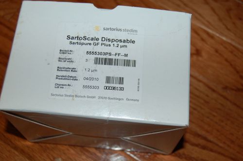 Sartorius sartoscale sartopure gf plus  1.2 um  filter  filtration lab unit 2 for sale