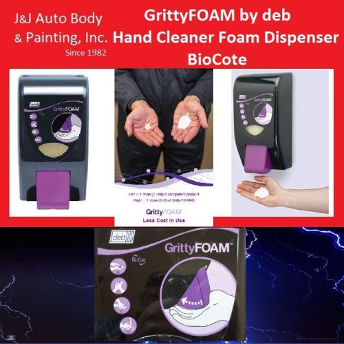 GrittyFOAM Hand Cleaner Foam Dispenser BioCote by deb NO RESERVE Auction BID2Win