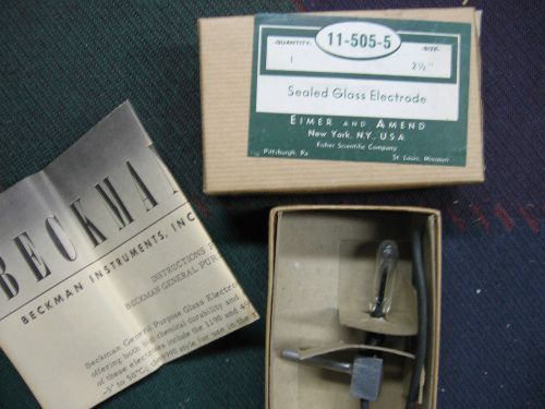Rare Vintage - Eimer and Amend Sealed Glass Electrode for Beckman pH - 209, NOS