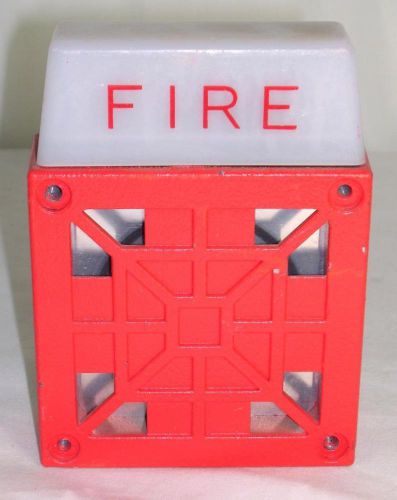 Wheelock fire alarm light horn indoor box series 7002-t24 vgc for sale