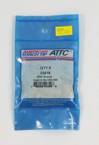 American Torch Tip Part Number 33418 (Nozzle, 80A) 5 Pack