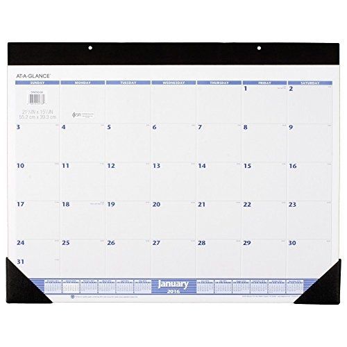 At-a-glance desk pad calendar 2016, 12 months, 21-3/4 x 15-1/2 inches (sw200-00) for sale