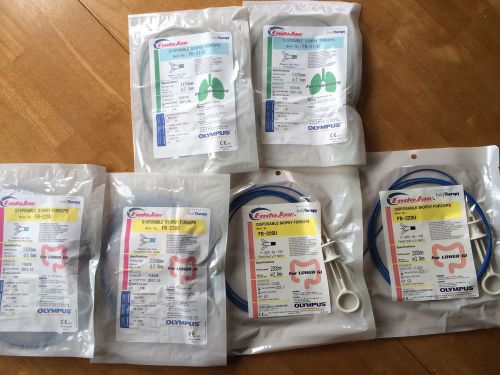 NEW LOT OF 6 OLYMPUS FB-211D And FB-220U Biopsy Forceps