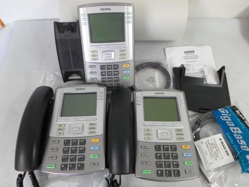 Lot of 3 Nortel Avaya 1140E Digital IP Phone