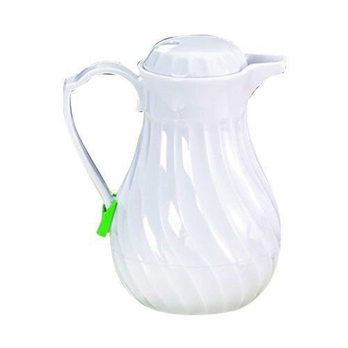 Tablecraft (444) 40 oz White Plastic Swirl Decanter