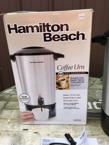 Hamilton Beach 40515 42-Cup Coffee Urn, Silver