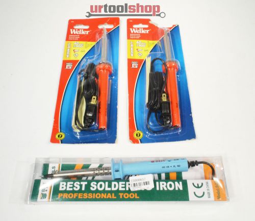 Lot of 3 soldering irons weller and other nib 6767-1752 for sale