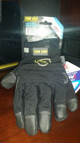 FIRM GRIP WORK GLOVES GENERAL PURPOSE TOUCHSCREEN  LARGE NEW