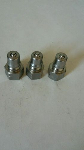 (3) 3/8&#034; Hydraulic quick disconnect nipples,Free shipping