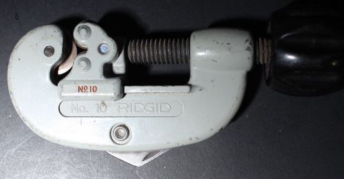 Ridgid No.10 ~ Pipe Tubing Cutter ~ 1/8&#034; to 1&#034; OD ~ Tool