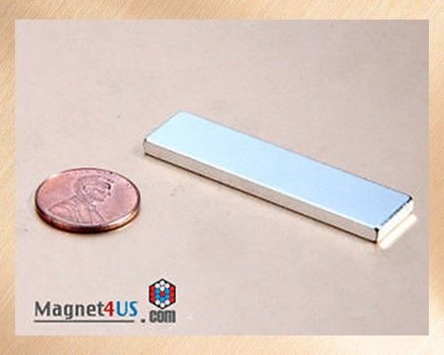 4pcs strong rare earth neodymium magnet block 2&#034; x 1/2&#034; x 1/16&#034;thick top quality for sale
