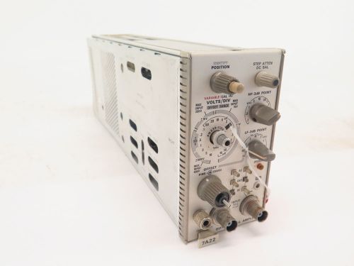 Tektronix 7A22 Differential Amplifier Module Plug In Parts or Repair Broken Knob
