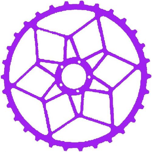 30 Custom Purple Bicycle Gear Art Personalized Address Labels