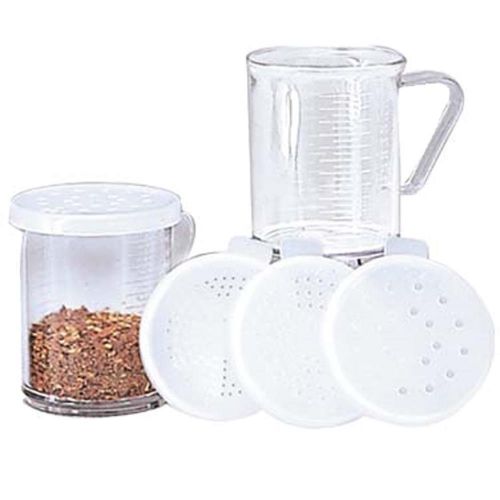 Admiral Craft LEX-DR10 Dredge 10 oz. with 3 snap-on lids (fine