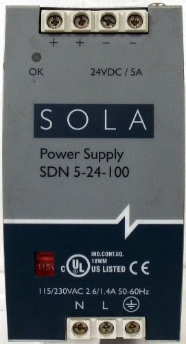 1 USED SOLA 5-24-100 POWER SUPPLY