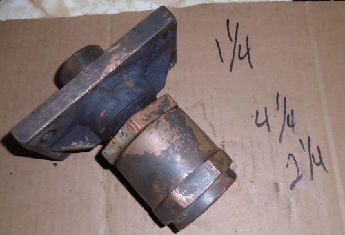Vintage ANTIQUE BRASS Hit Miss Stuffing box  1 1/4 inch shaft