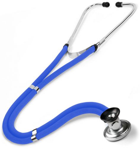 Stethoscope sprague rappaport royal blue dual tube 122 prestige medical 30&#034; new for sale
