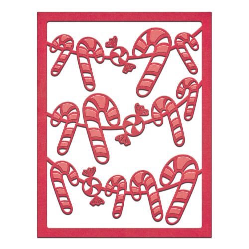 Spellbinders Card Creator Die-Candy Cane Card Front