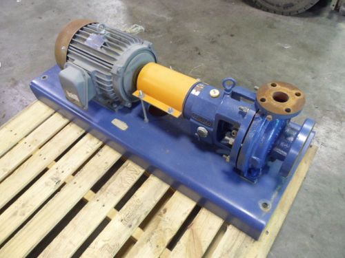 Truflo 3x1.5-6 iron pump w/westinghouse 10hp motor on base #610701j new for sale