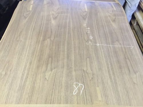 Wood Veneer Walnut 42x48 1 Piece 10Mil Paper Backed &#034;EXOTIC&#034; M500 87