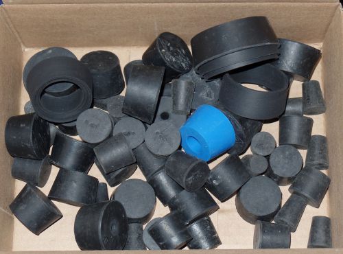 Lot of Assorted Rubber Stoppers of Various Sizes