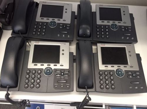 Cisco VoIP 7945 Phones - Gigabit Ethernet, Color Display - Pack of 4