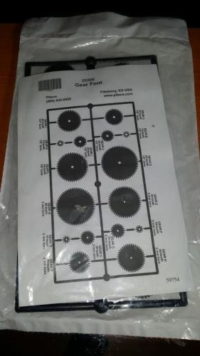 New Sealed Pitsco Gear Font 25300 Plastic Gears (14 PC LOT)