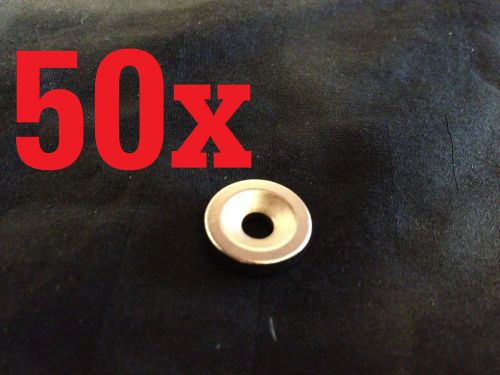 50 pieces Strong N35 Magnets 14mm x 3mm Hole 4mm Rare Earth Craft Neo Neodymium