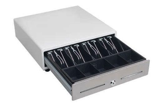 Mmf val-u-line pos cash drawer 13 x 13 white stainless steel 4 bill 5 coin new for sale