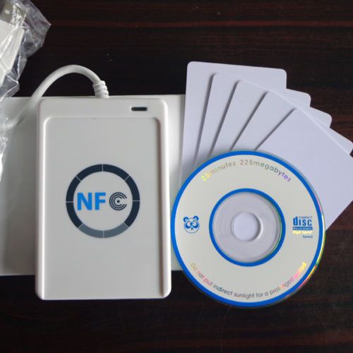 RFID/NFC Contactless Smart M1 Reader/Writer ACR122U +CD+CARDS