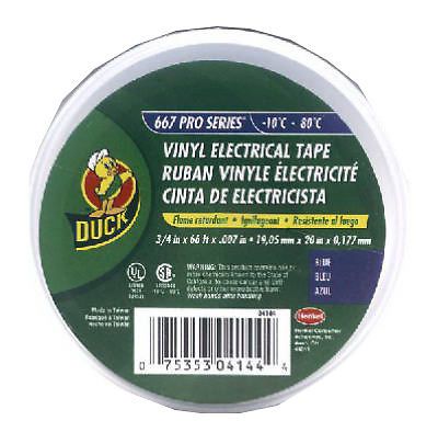 SHURTECH BRANDS LLC 3/4-Inch x 66-Ft. Blue Vinyl Electrical Tape