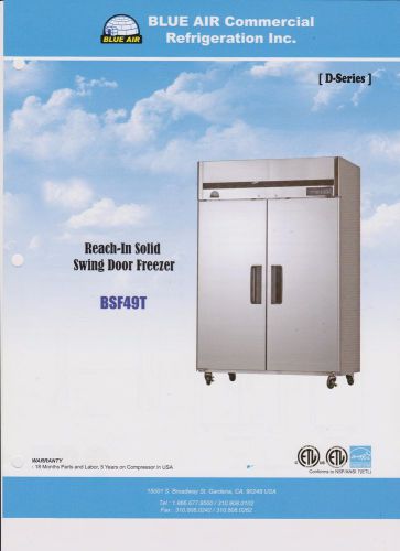 2 DOOR STORAGE FREEZER  - NEW - ALL STAINLESS - FREE SHIPPING