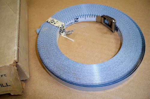 Lufkin 100 Foot Steel Tape Refill with Hook OHW226D (NOS) 3/8&#034; wide White