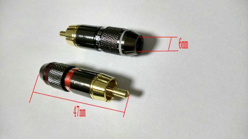 100pcs high quality Copper RCA Plug soldering Audio Video connector