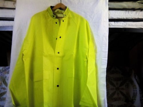 Rainwear suit new jacket/bibs/hood/size large/// IPOC brand bright Lime