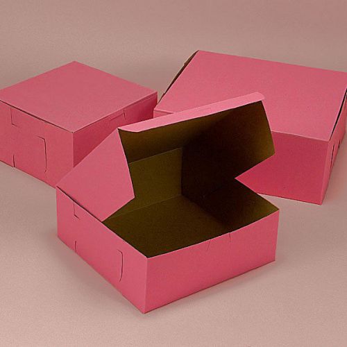Pink Bakery Cake Box Set (10 of each size 8&#034; 10&#034; 12&#034; 14&#034; Boxes) 40 boxes total