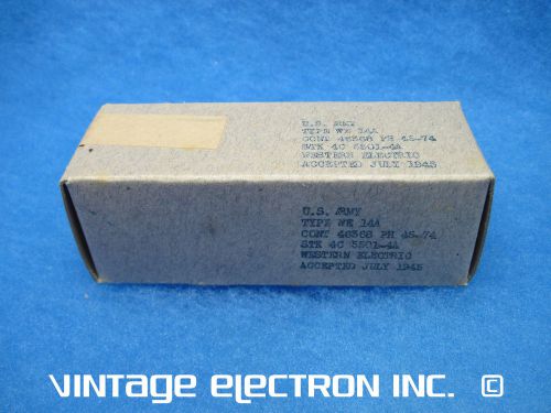 Nos 14a (14-a) resistance lamps/tubes - western electric - usa - 1945 (sealed!) for sale