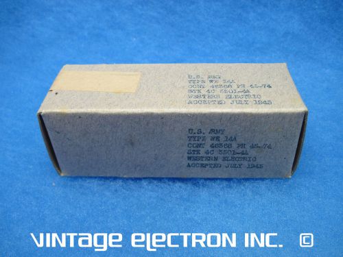 NOS 14A (14-A) Resistance Lamps/Tubes - WESTERN ELECTRIC - USA - 1945 (SEALED!)